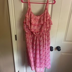 Cute pink Aztec summer dress